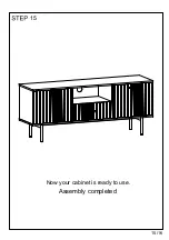 Предварительный просмотр 15 страницы HULALA HOME TVSBSD0389 Assembly Instructions Manual