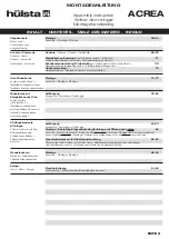 Preview for 3 page of Hülsta ACREA Assembly Instruction Manual