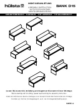 Предварительный просмотр 2 страницы Hülsta Bank D15 Assembly Instruction Manual