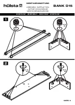 Предварительный просмотр 5 страницы Hülsta Bank D15 Assembly Instruction Manual