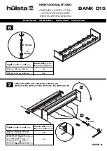 Предварительный просмотр 8 страницы Hülsta Bank D15 Assembly Instruction Manual