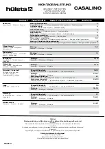 Предварительный просмотр 2 страницы Hülsta CASALINO Assembly Instruction Manual