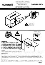 Предварительный просмотр 5 страницы Hülsta CASALINO Assembly Instruction Manual