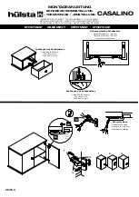 Предварительный просмотр 6 страницы Hülsta CASALINO Assembly Instruction Manual