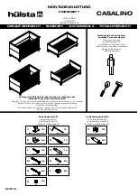 Предварительный просмотр 18 страницы Hülsta CASALINO Assembly Instruction Manual