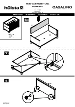 Предварительный просмотр 22 страницы Hülsta CASALINO Assembly Instruction Manual