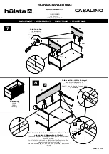 Предварительный просмотр 23 страницы Hülsta CASALINO Assembly Instruction Manual