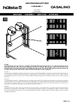 Предварительный просмотр 25 страницы Hülsta CASALINO Assembly Instruction Manual