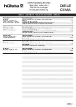 Предварительный просмотр 2 страницы Hülsta Diele Cima 122961L Assembly Instruction Manual