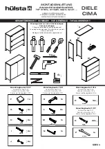 Предварительный просмотр 3 страницы Hülsta Diele Cima 122961L Assembly Instruction Manual