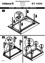 Предварительный просмотр 4 страницы Hülsta DINING TABLE ET 1400 Assembly Instruction Manual