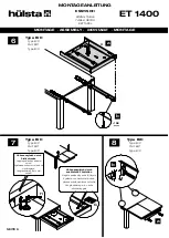 Предварительный просмотр 6 страницы Hülsta DINING TABLE ET 1400 Assembly Instruction Manual