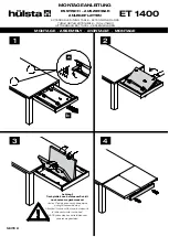 Предварительный просмотр 8 страницы Hülsta DINING TABLE ET 1400 Assembly Instruction Manual