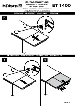 Предварительный просмотр 9 страницы Hülsta DINING TABLE ET 1400 Assembly Instruction Manual