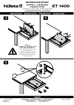 Предварительный просмотр 10 страницы Hülsta DINING TABLE ET 1400 Assembly Instruction Manual