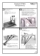 Предварительный просмотр 2 страницы Hülsta Dining Table ET600 Assembly Instructions