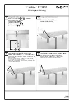 Предварительный просмотр 3 страницы Hülsta Dining Table ET600 Assembly Instructions