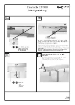 Предварительный просмотр 4 страницы Hülsta Dining Table ET600 Assembly Instructions