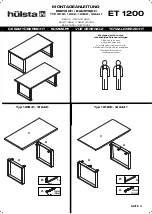 Предварительный просмотр 3 страницы Hülsta ET 1200 Table 12181 Assembly Instruction Manual