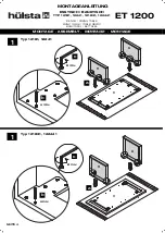 Предварительный просмотр 4 страницы Hülsta ET 1200 Table 12181 Assembly Instruction Manual