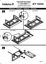 Предварительный просмотр 9 страницы Hülsta ET 1200 Table 12181 Assembly Instruction Manual