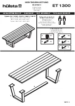 Предварительный просмотр 3 страницы Hülsta ET 1300 13181 Assembly Instruction Manual