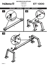 Предварительный просмотр 4 страницы Hülsta ET 1300 13181 Assembly Instruction Manual