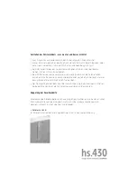 Предварительный просмотр 5 страницы Hülsta hs.430 Important Product Information