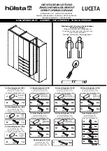 Предварительный просмотр 11 страницы Hülsta Luceta Wardrobe Assembly Instruction Manual