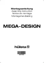 Hülsta MEGA-DESIGN Assembly Instruction Manual предпросмотр