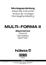 Hülsta MULTI-FORMA II Assembly Instruction Manual предпросмотр