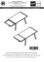 Предварительный просмотр 1 страницы Hülsta now! no.10 Dining Table 2600 Assembly Instruction Manual