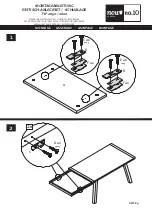 Предварительный просмотр 9 страницы Hülsta now! no.10 Dining Table 2600 Assembly Instruction Manual