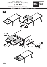 Предварительный просмотр 10 страницы Hülsta now! no.10 Dining Table 2600 Assembly Instruction Manual