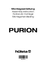 Предварительный просмотр 1 страницы Hülsta PURION Assembly Instruction Manual