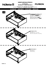 Предварительный просмотр 22 страницы Hülsta PURION Assembly Instruction Manual