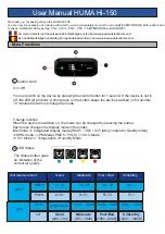 Preview for 1 page of HUMA Hi-150 User Manual