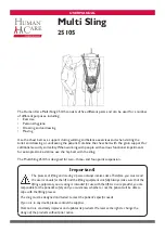 Preview for 1 page of human care Multi Sling 25105 User Manual