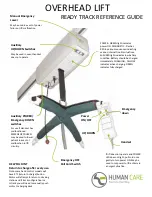 Preview for 1 page of human care OVERHEAD LIFT Reference Manual