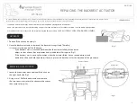 Предварительный просмотр 1 страницы Human Touch ht 5320 Replacing The Backrest Actuator