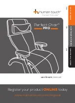 Human Touch Perfect Chair PC PRO Use & Care Manual предпросмотр