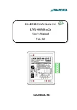 Предварительный просмотр 1 страницы Humandata LNX-003 User Manual