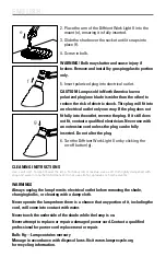 Preview for 4 page of Humanscale Diffrient Work Light II Instructions Manual