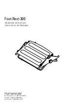 Humanscale Foot Rest 300 Assembly Instructions preview