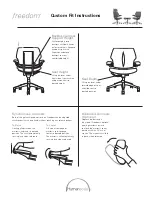 Предварительный просмотр 2 страницы Humanscale freedom Instruction Manual