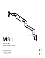 Humanscale M8.1 Assembly Instructions Manual preview
