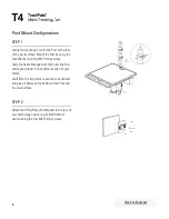 Предварительный просмотр 6 страницы Humanscale TouchPoint T4 Installation Manual