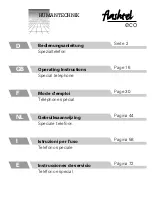 Preview for 1 page of HumanTechnik flashTel eco Operating Instructions Manual