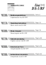 HumanTechnik lisa DS-1/RF Operating Instructions Manual preview