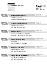 HumanTechnik Lisa RF time Operating Instructions Manual preview